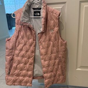 The North Face Light Pink Quilted Vest